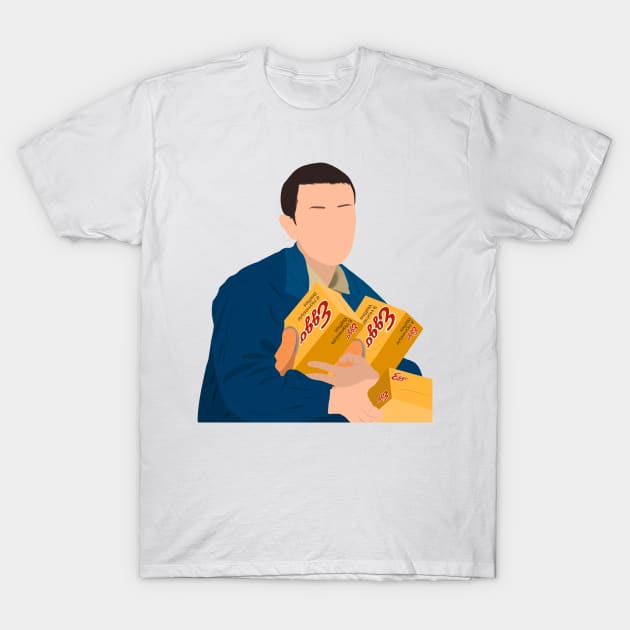 Stranger Things Eleven Eggo Waffle Fanart T-Shirt by senaeksi